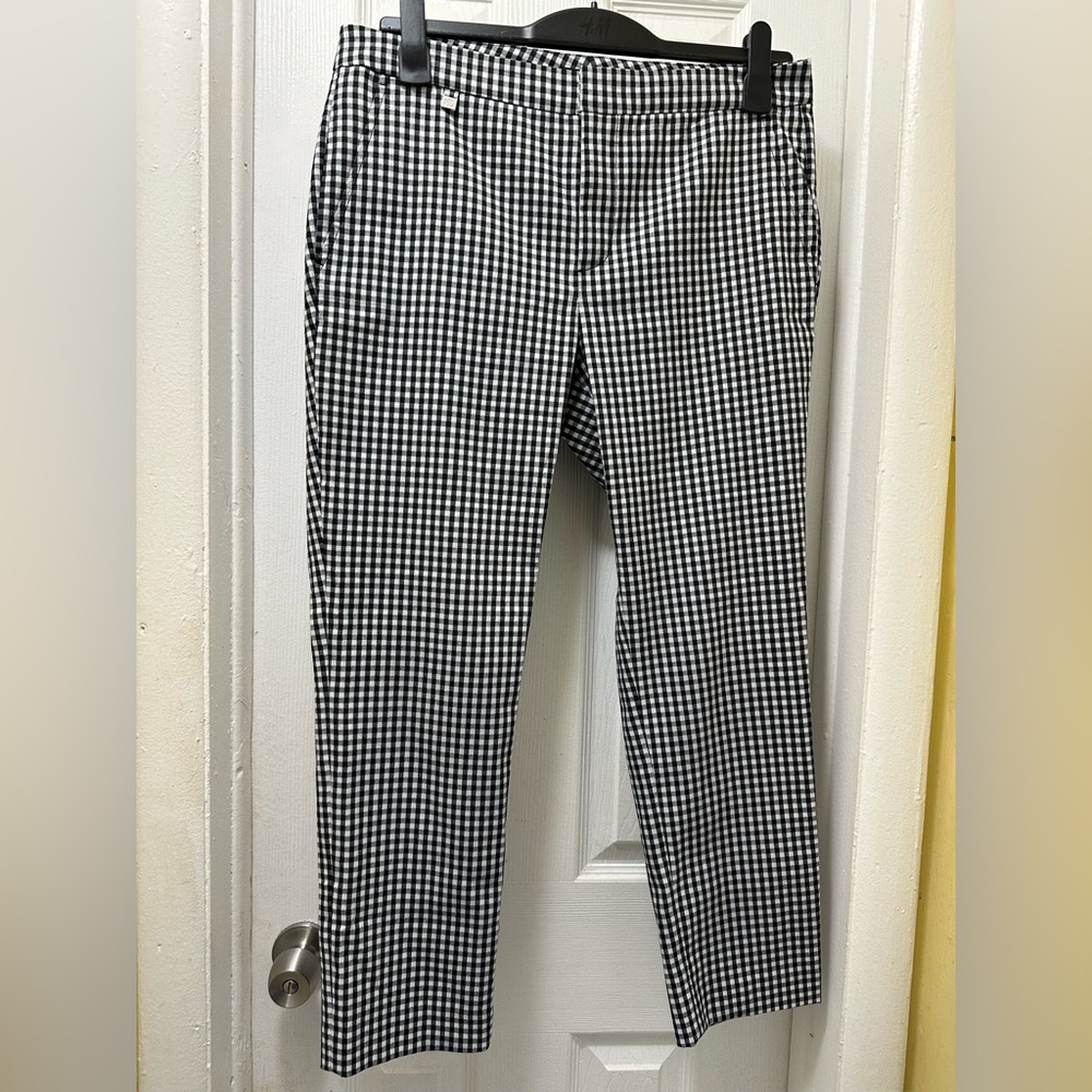 Lauren Ralph Lauren Black and White Checkered Chinos
